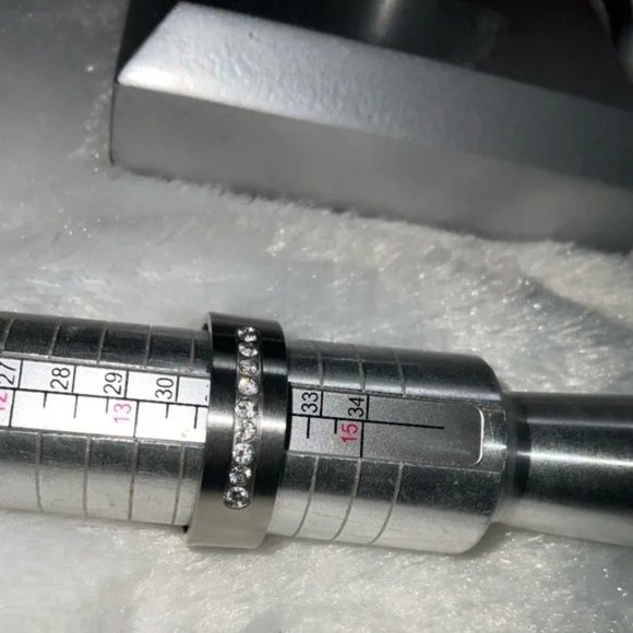 Men’s Stainless Steel CZ Band - Picture 4 of 15